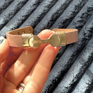 Authentic Emporio Armani leather bracelet